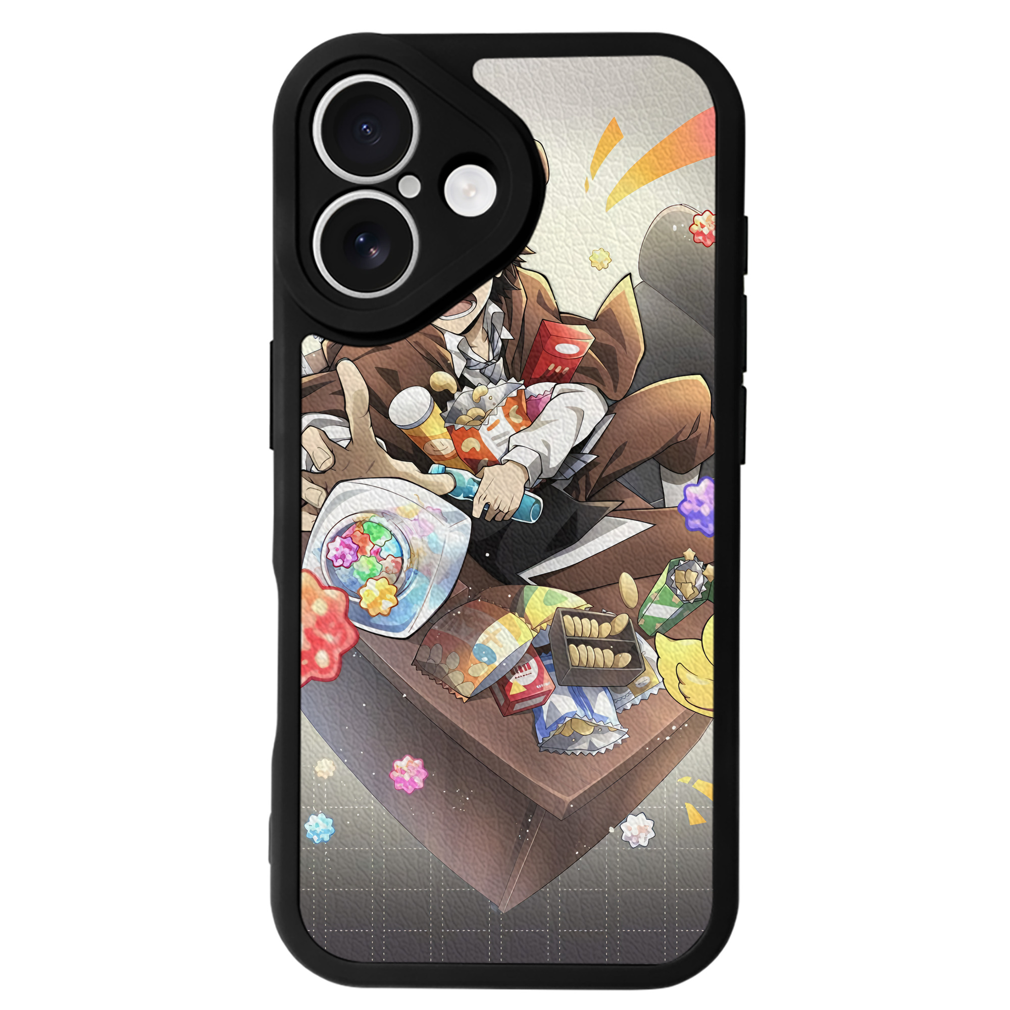 （画像用） 文豪ストレイドッグス Bungo Stray Dogs 【iPhone 16シリーズ対応】シリコンスマホケース（レザー調） 材質：シリコン